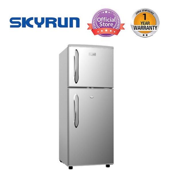 Skyrun 118 Litres Double Door Top Mount Fridge (BCD 118HC) Silver